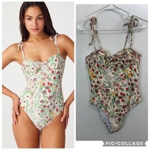 Cider Floral Underwire One Piece size S